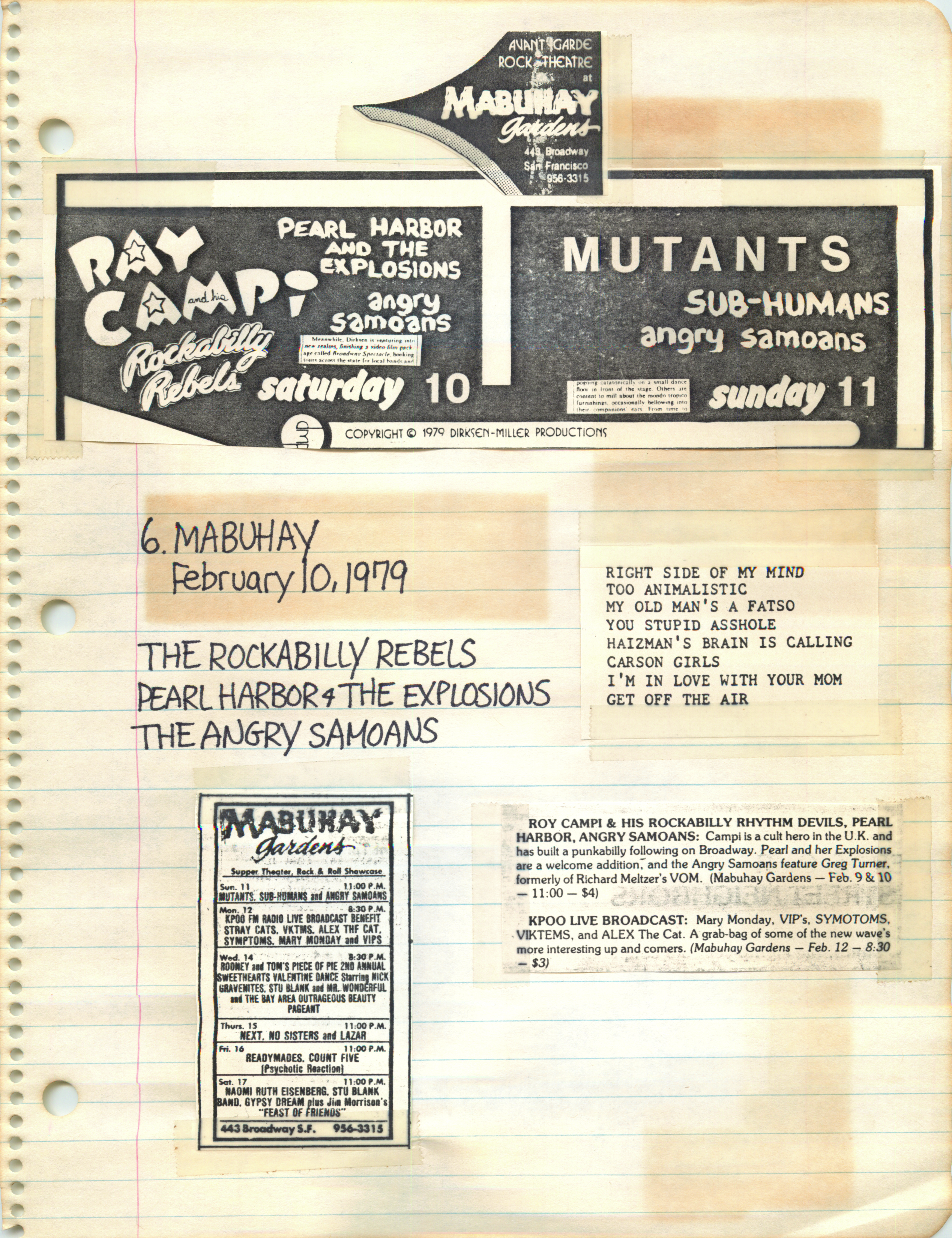 ./ANGRY SAMOANS Metal Mike Scrapbook 1978 - 10-28-1978 - 05-06-1979 - The Bonze Era - Bonze Annette Rose Blayk FKA Kevin Eric BONZE Saunders on Lead Guitar_Page_04.png